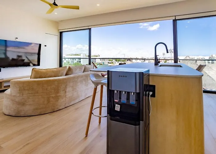 2br Penthouse Private Rooftop Pool Near 5th Ave * Playa del Carmen