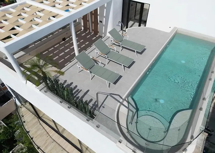 Apartment 2br Penthouse Private Rooftop Pool Near 5th Ave Playa del Carmen