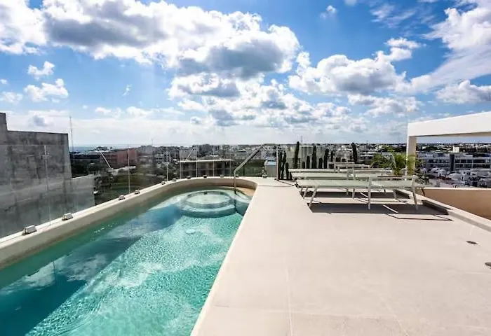 Apartment 2br Penthouse Private Rooftop Pool Near 5th Ave Playa del Carmen